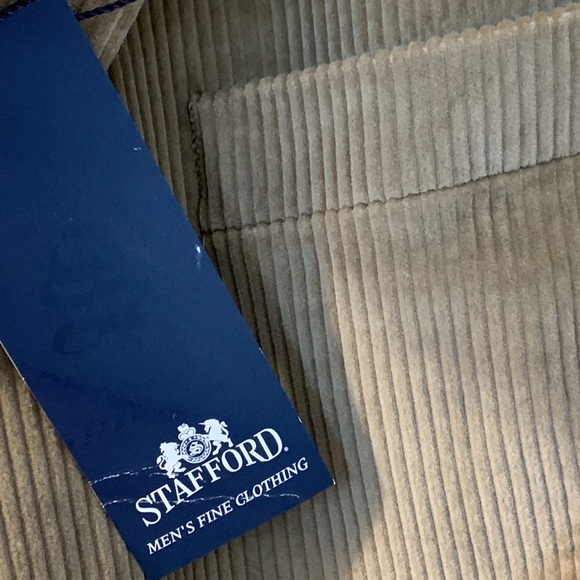 Stafford 48R tan cotton blazer. NWT! - Picture 6 of 8